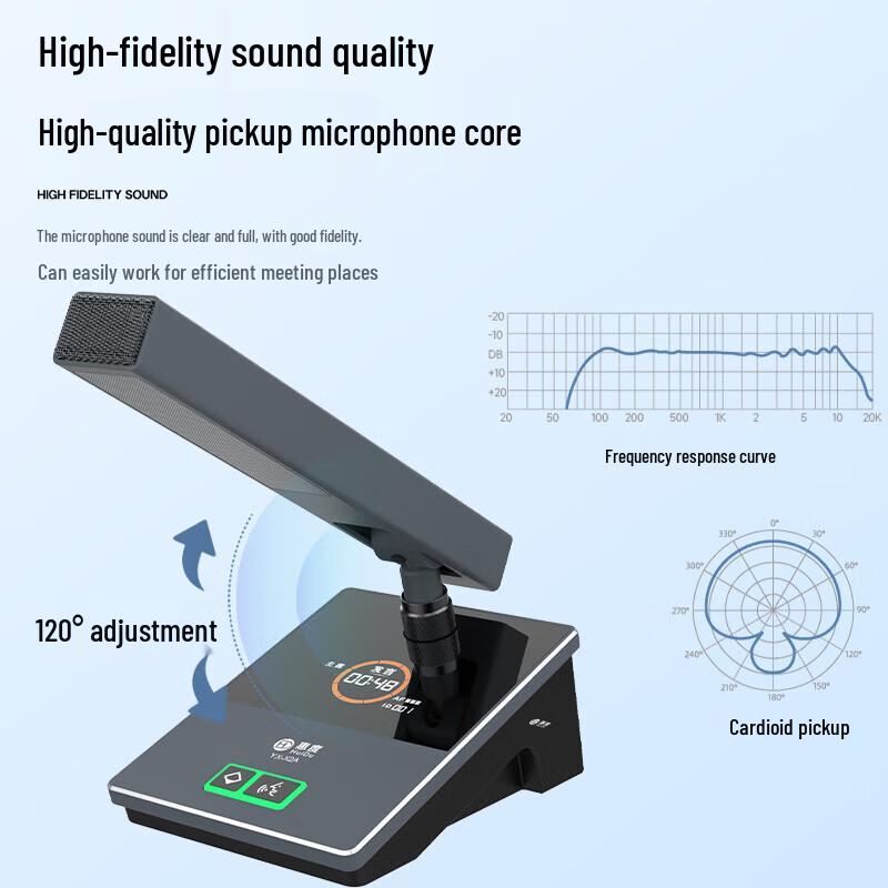 Huido YX-X2 Professional Wired Conference Microphone System (CN version)