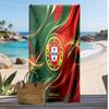 Asciugamano da Spiaggia Stampa Calcio Portogallo Asciugatura Rapida Super Assorbente Morbido Asciugamano da Bagno per Nuoto Spiaggia Viaggio Souvenir Regalo
