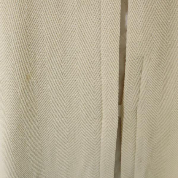 sacai luck Made in Japan Wool Blend Duffel coat 1 Ivory Real fur hood Women Used