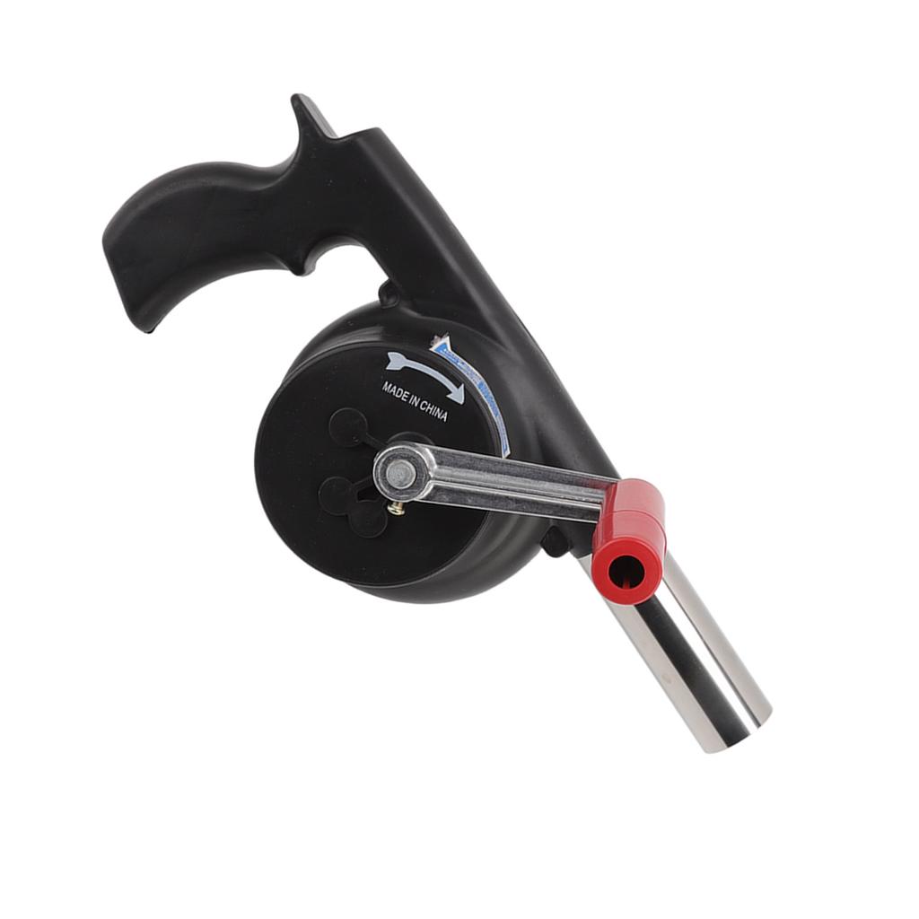 Handkurbel-Grillgebläse Leichtes Tragbares ABS-Barbecue-Gebläse für Camping Picknick Kamin