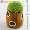 Plush Squeaky Pet Toy Tree Hole Panda With Sound For Dogs And Cats