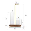 2 in 1 Glass Incense Holder Multifunctional Convenient Simple Incense Burner for Bedrooms Rooms Offices Incense Sticks Organizer