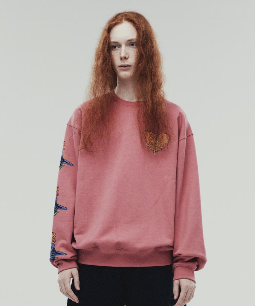 THEVINYLHOUSE Fall In Love Sweatshirts Pink (Vh2Dfum445A)