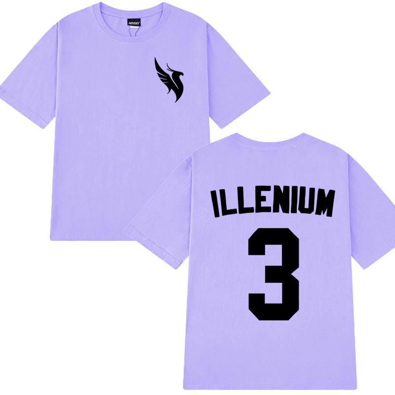 High Quality Illenium Dj Music Double Sided Printed Short Sleeve T-shirts 2025 Men Women Trend Casual T Shirt Unisex Cotton Tops
