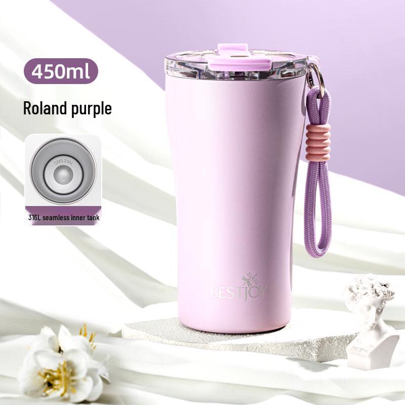 FUGUANG BESTJOY Термокружка для кофе из нержавеющей стали 316L, 450 мл