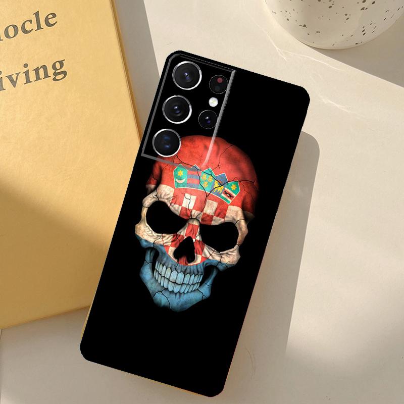 Croatia Flag Phone Case For Samsung Galaxy S25 S20 S21 S22 S23 S24 Ultra S9 S10 Plus S24 FE Cover Shell