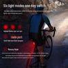 Bright USB-C Rechargeable Waterproof Bicycle Light Set with Aluminum Front and Rear Lights