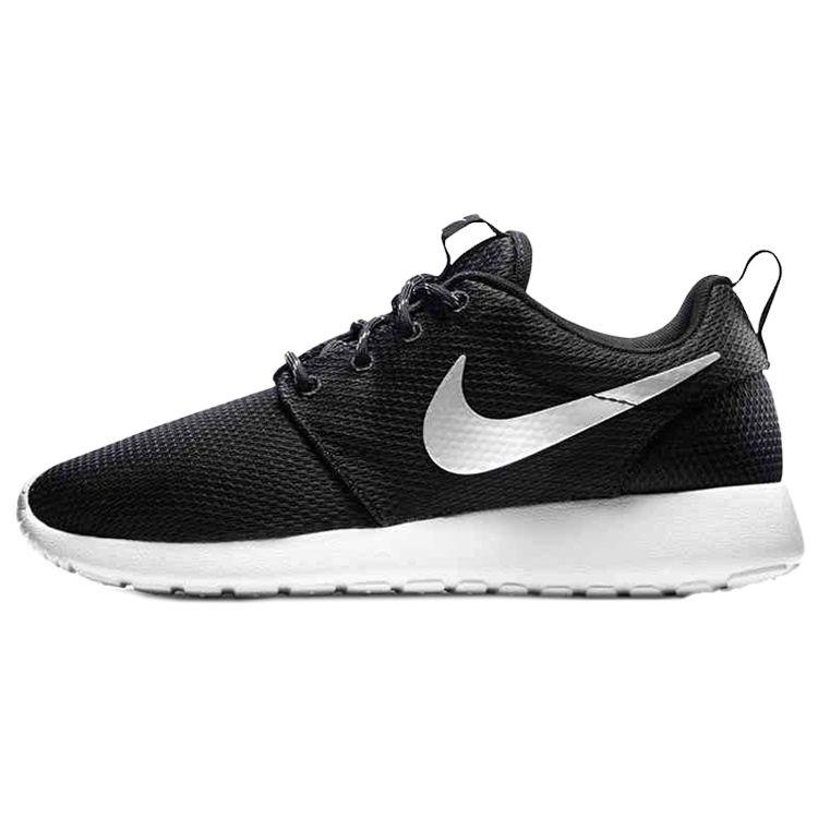 

Женские кроссовки Nike Roshe Run Черный металлик-платина-белый 511882-094