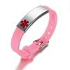 Medical Alert ID Bracelet for Men Women Personalized Diabete ICE Silicone Wristband Type 2 Custom Engraved