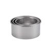 3Pcs/Set Stainless Stee Round Dough Cutter DIY Dumplings Skin Mold Flower Shaped Cookie Pastry Maker Biscuit Circle Ring Mould