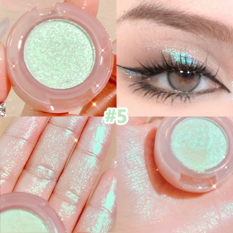 Light Bulb Plan eyeshadow, sparkling pearlescent sequin, long-lasting and colorless monochromatic eyeshadow.