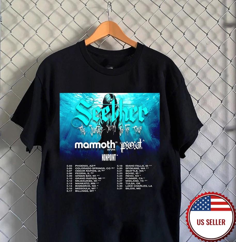 Seether Band The Surface Seems So Far Tour T-shirt size S-5XL XL