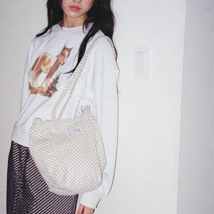 Two-way Day Bag - Dot Flower Ivory