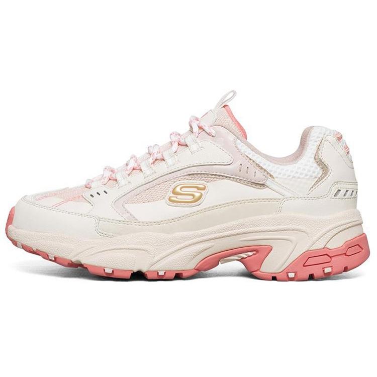 (WMNS) Skechers Stamina White Pink Women s 149017-OFPK EU 35