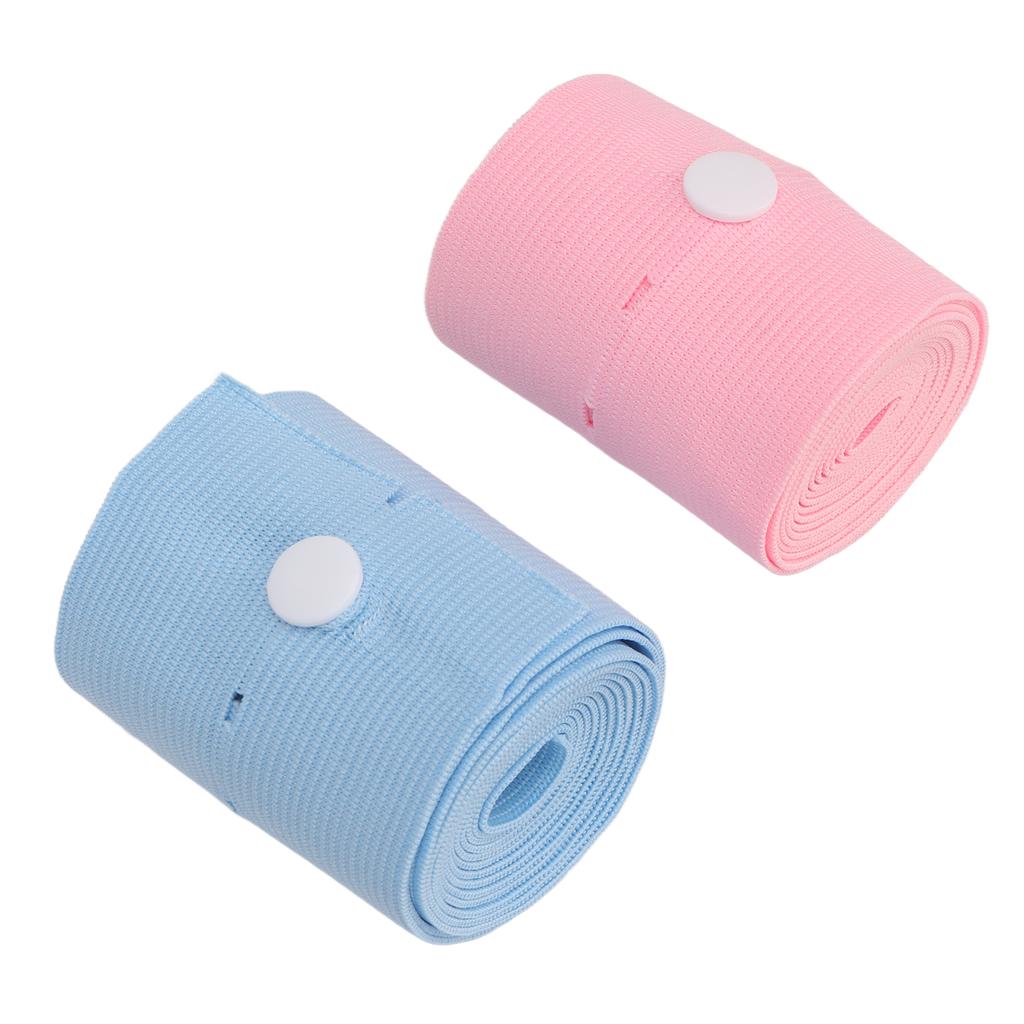 2Pcs Fetal Monitoring Belt Fetal Heart Monitoring Bandage Belt with Snaps Design for Pregnant Woman