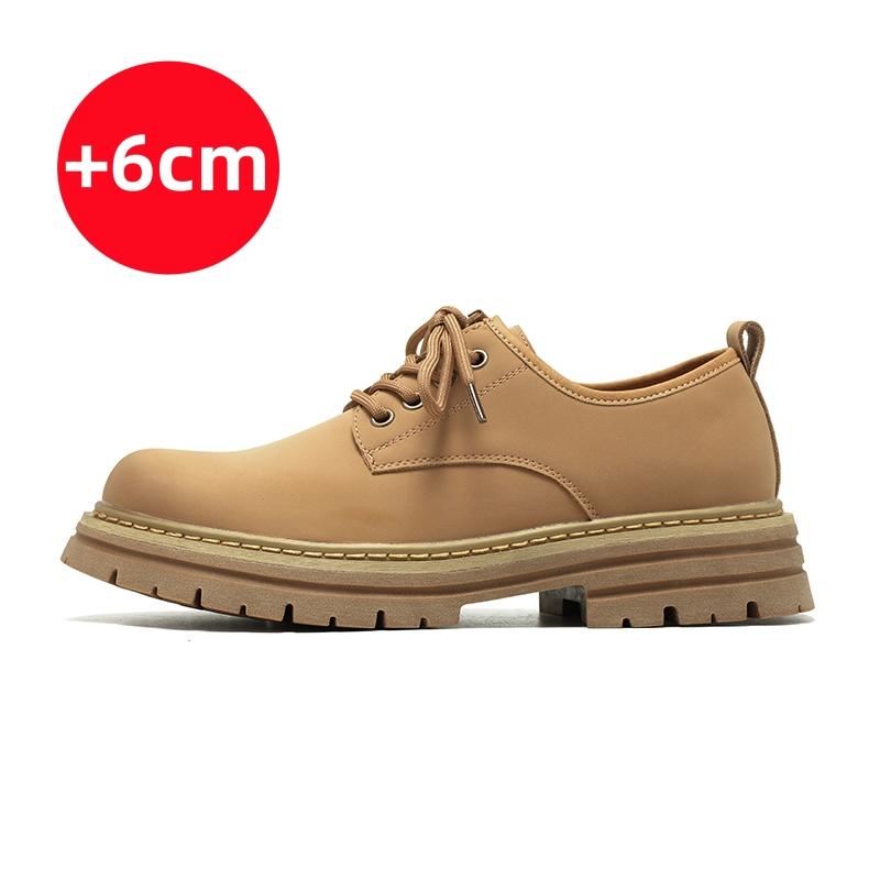British Style Fashionable Work Shoes Men's Genuine Leather Shoes Thick Soles Wear-resistant Men's Oxford Shoes Elevated Design