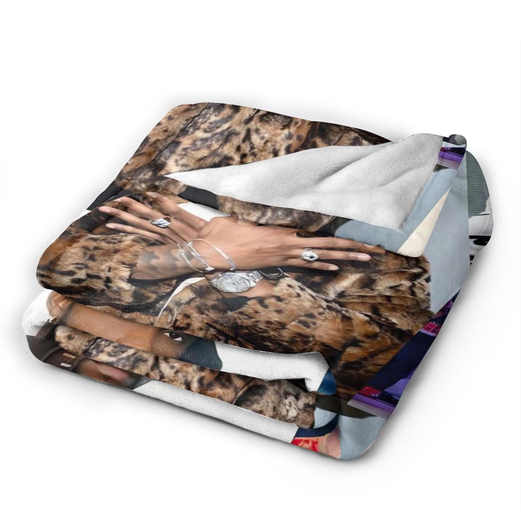 Fally Ipupa Congolese Singer Super Soft Blanket Kids Plush Throw Blanket Print Living Room Flannel Bedspread Sofa Bed Cover