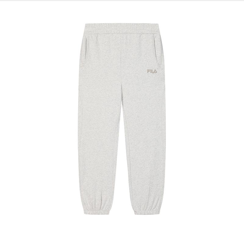 FILA Casual Versatile Tapered Knit Sports Pants Women bottoms Gray F11W439610FMG