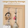 Über-der-Tür-Haken Metall 5 Haken Organizer-Gestell für Mäntel Taschen Handtücher Kleidung Hüte im Badezimmer Schrank Aufbewahrungslösung Ohne Bohren