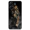 For Xiaomi Redmi 13C 4G Case Animals Painted Black Bumper Silicon TPU Coque for Redmi13C 4G 13 C Shockproof Covers Wolf Soft Bag