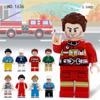 M8080 M8073 Professional Doll Building Block Doctor Fireman Police Racing Driver Building Block Toy