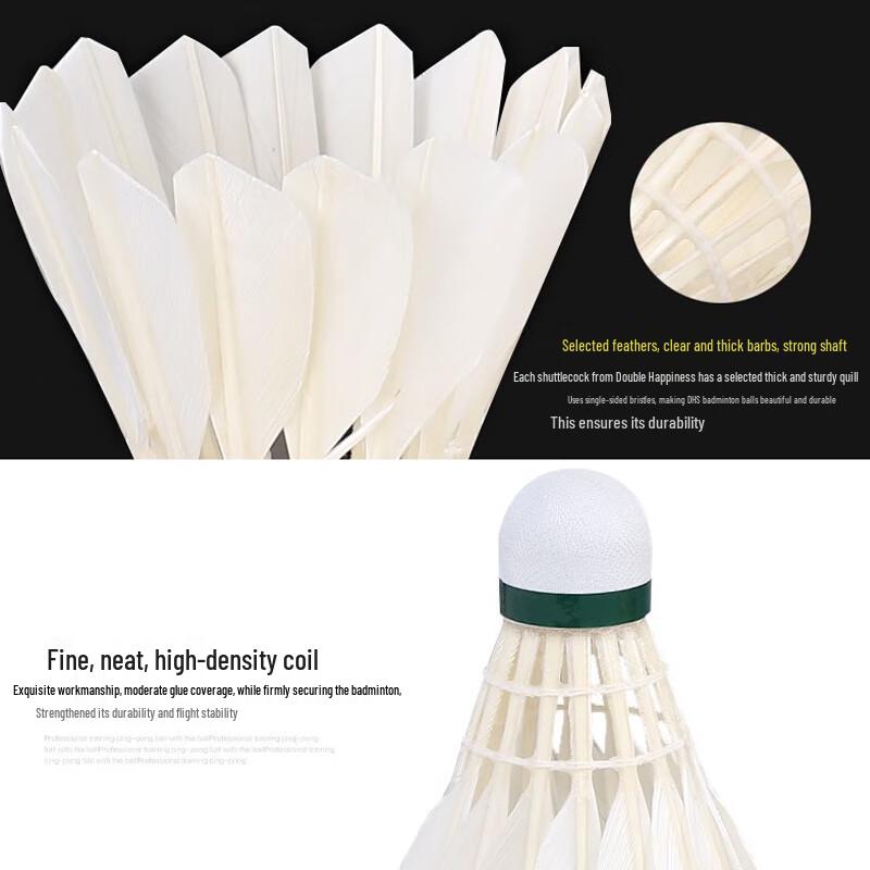 Red Double Happiness N401 Badminton Shuttlecocks