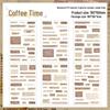 Retro Waterproof Collage Stickers - Creative English Planner Material for DIY Painting