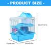 Pet Small Animal Hamster Villa Cage Clear DIY Toy Rabbits Villa Platform with Water Bottle Rodents Toy Cage Mount