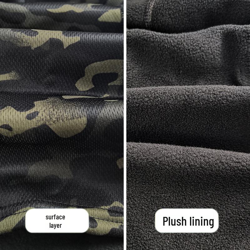 Camouflage Plus Velvet Warm Motorcycle Riding Balaclava