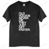 Men O-neck Tshirt Fashion Brand T-shirt Black New Men T Shirt Herren Old Volvos Schnuffel Never Die Cotton Euro Size