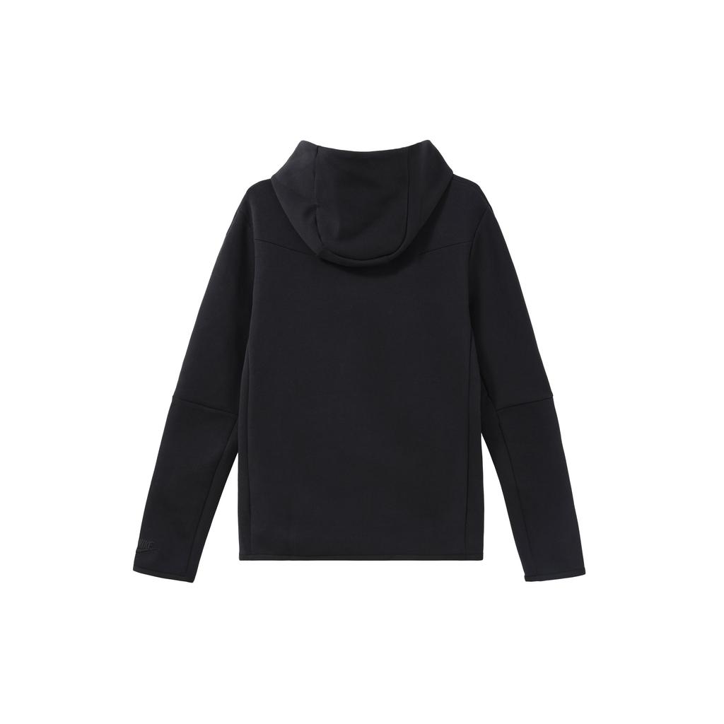 Nike Φούτερ με Κουκούλα και Λογότυπο Tech Fleece με Κορδόνι Ανδρικά Τοπ Μαύρο DX0578-010