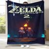 Retro Z-Zelda Cartoon Link Games Flannel Blanket,Ultra Soft Warm Plush Throw for Home Bedroom Bed Sofa Cover Camping Picnic Kid
