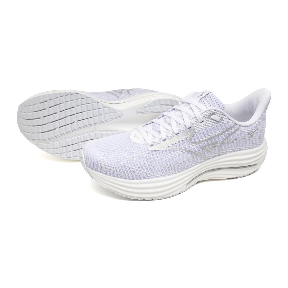 [Mizuno] Running Shoes Wave Rider 29 Men s White x Silver 22.5 cm 2E