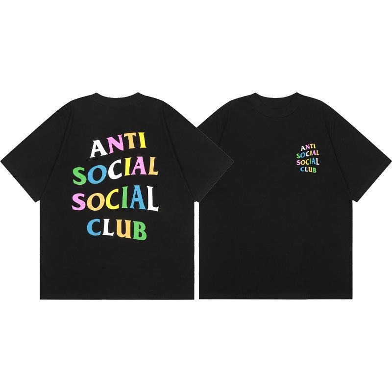 Difference Market Currency ASSC CLUB Hiroshi Fujiwara Lightning Series Printed Men's and Women's Loose Casual Short Sleeve T-Shirt
