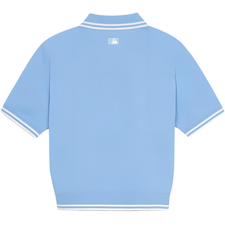 New MLB Polo Shirts Women's Blue 3FPQB0253-07SBS