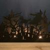 Novelty Witch Silhouette Candle Holder Halloween Candle Holder for Party Decor