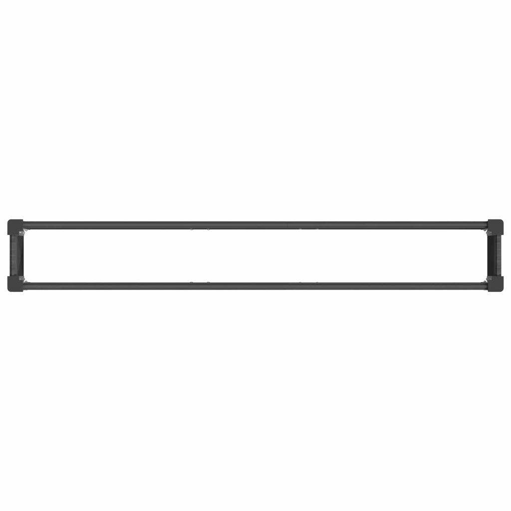 Raised Garden Bed Black 200 X 30 X 72 Cm WPC and Aluminum