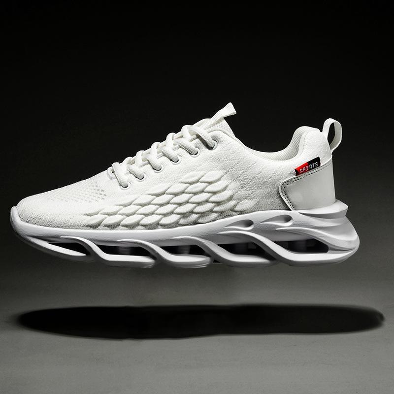 

Чоловіче взуття Blade 2025 нове сітчасте взуття осінь дихаюче сітка fly-knit спорт дозвілля чисто чорний біг дезодорант припливне взуття 44 білий