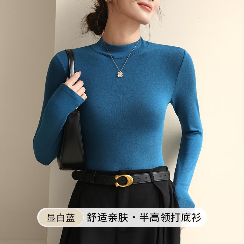 

2 рубашки с шерстяным низом для женского полуводолазочного осенне-зимнего сезона, с тепловыми облегающими топами и рубашками с длинным рукавом XXL fits 130-75kg