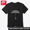 Music Notes Umbrella Graphic T Shirts Unisexs Clothing New In Tops Tees Cotton Women Funny Summer Tshrits