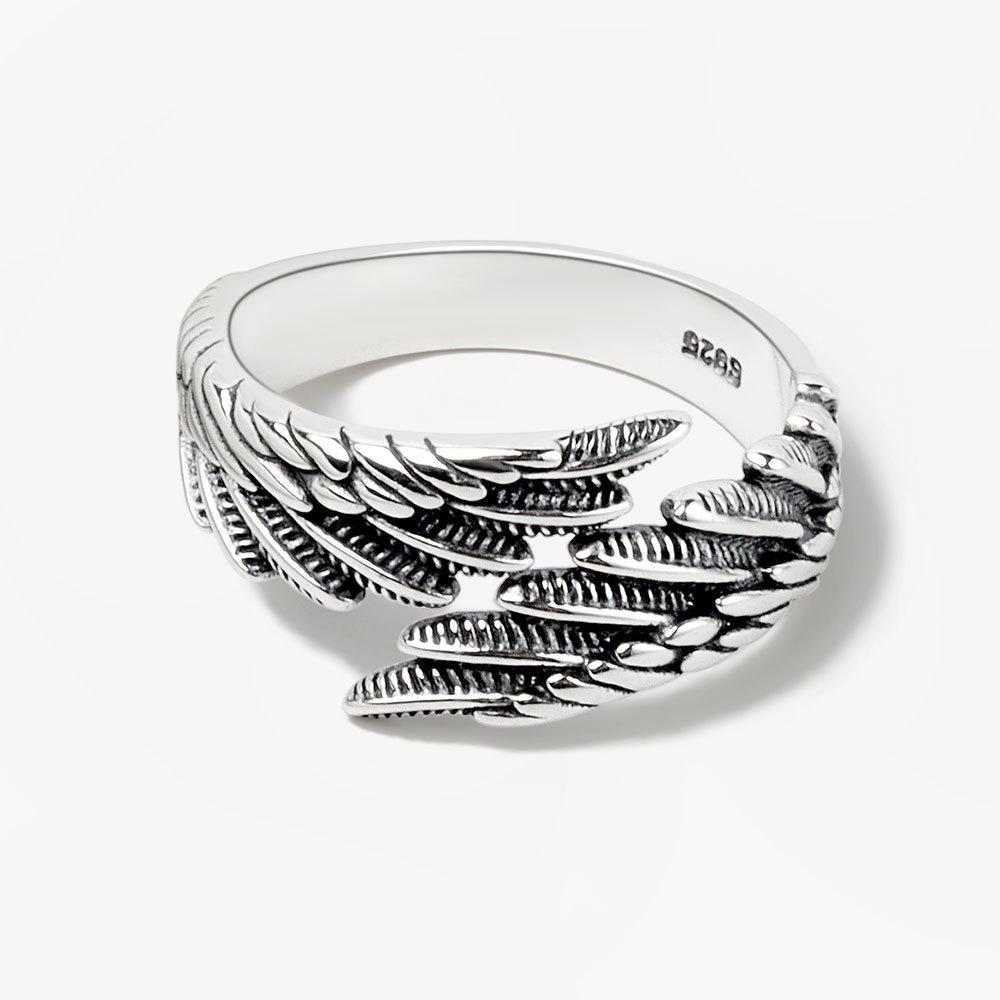 925 Sterling Silver New Simple Design Bump Retro Rings Retro Distressed Opening Handmade Ring Fashion Fine Jewelry