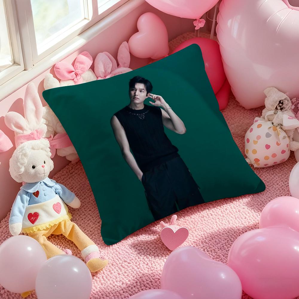 

Korean Actor LLee MinHo Pillow Case Soft Plush Fabric DoubleSided Printed Cushion Cover Warm Winter Sofa Pillow Case 30x30cm
