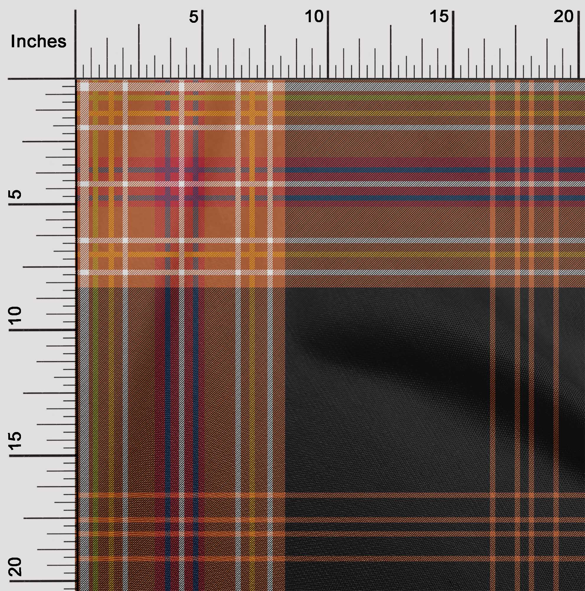 

OneOone бавовняна гнучка тканина тартан із принтами тканини в клітинку шириною 40 дюймів 42 Inch Wide - Viscose Chiffon помаранчевий