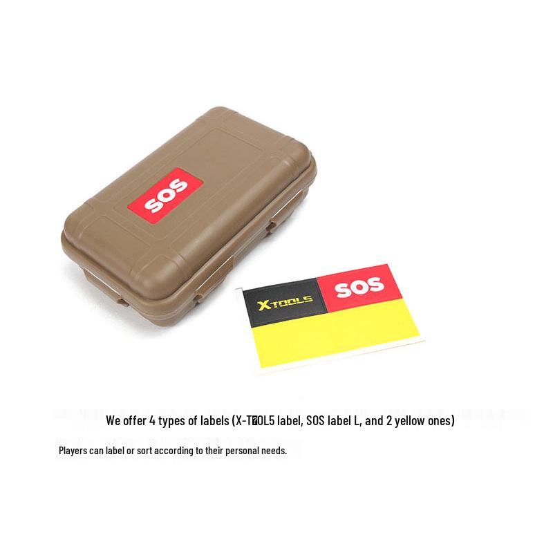 Compact EDC Outdoor Survival Kit: Shockproof, Pressure-Proof, Waterproof Sealed Box for Wilderness Adventures