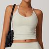Guangzhou Zechuang Clothing Co., Ltd. Strap Hanging Neck Beauty Back Yoga Vest Strap Chest Pad Casual Tight Sports