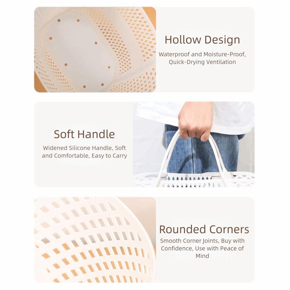 PP Καλάθι Μπάνιου Μεγάλης Χωρητικότητας Καλάθι Αποθήκευσης Κολύμβησης Μοντέρνο Καλάθι Αποθήκευσης Μπάνιου Παραλία