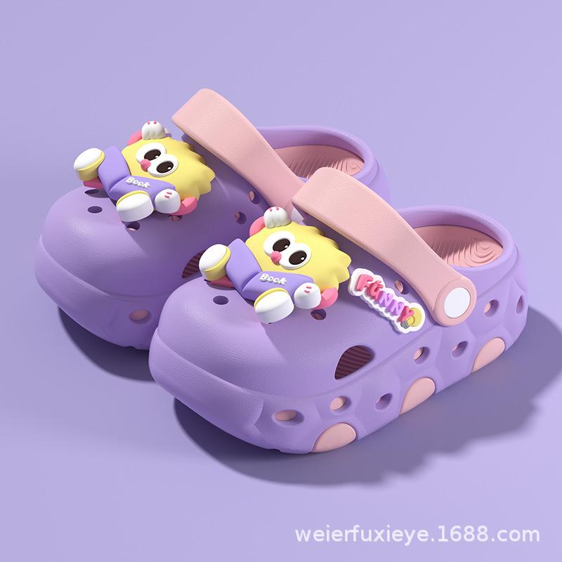 

eva Children s summer cartoon clogs with a soft, cushy feel, cute non-slip soft-soled outdoor sandals for boys and girls 24-25Code【Inner Length1