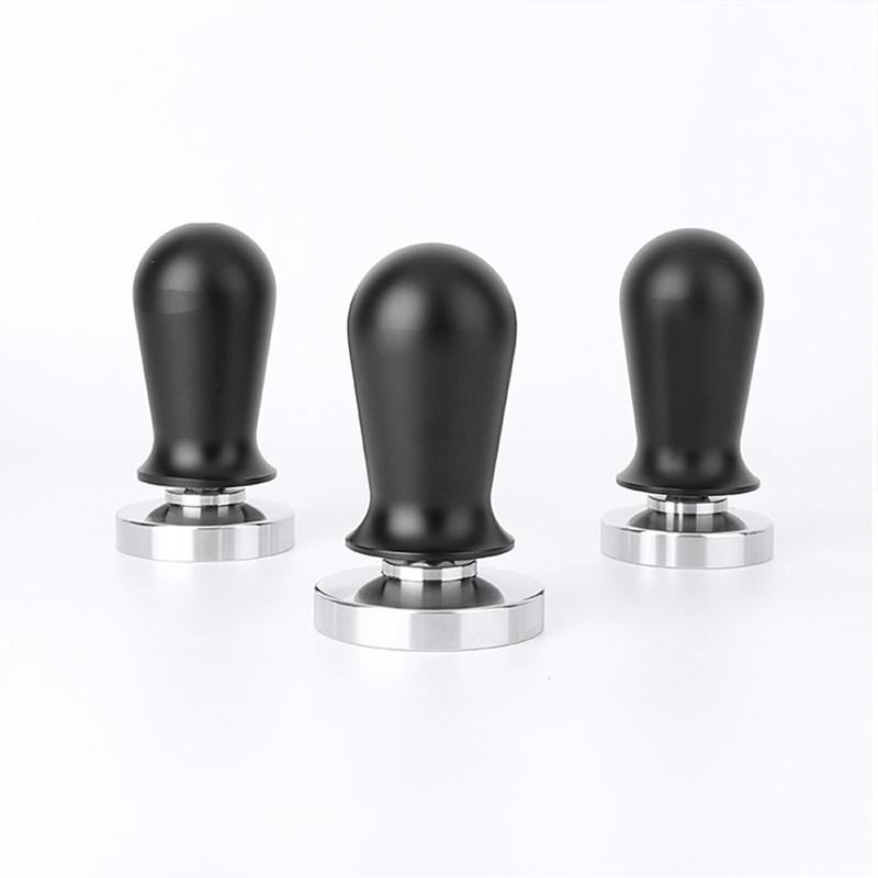 Stainless Steel Coffee Tamper Base Flat Bottom 51/53/58mm Detachable Non-Slip Coffee Leveler for Powder Press Ideal for Cafe Use