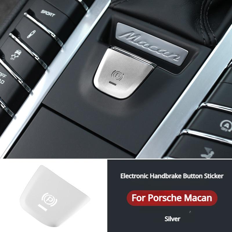 Bilstyling P-växel Parkeringsbroms Handbroms Dekorationsskydd för Porsche Macan 2014-2018 Cayenne 2018-2025 Palamela 971 2017-2025