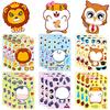 612Sheets Animal Make A Face Puzzle Stickers Kids Lion Owl Panda Make Your Own Diy Game Children Cartoon Jigsaw Education Toys
